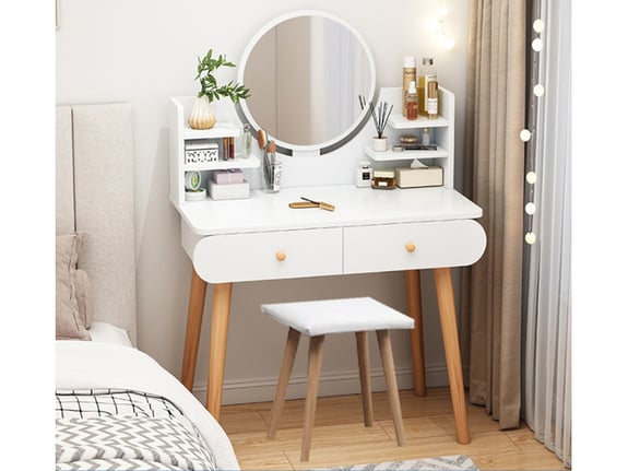 Bella lux Sto za šminkanje 80cm sa LED ogledalom i stolicom