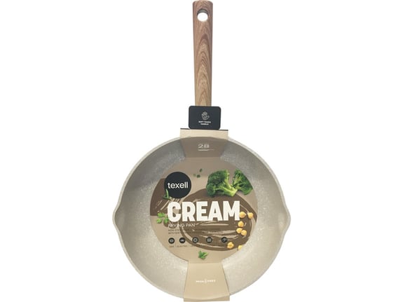 Texell Tiganj duboki 28 cm Cream TPCM-D28