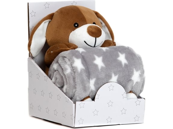 BBO Set igračka + ćebence B200002 Brown Dog