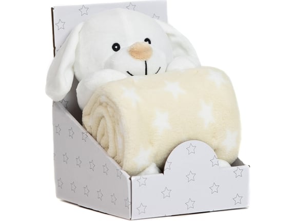 BBO Set igračka + ćebence B200002 White Dog