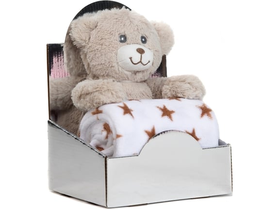BBO Set igračka + ćebence B230134 Beige Bear