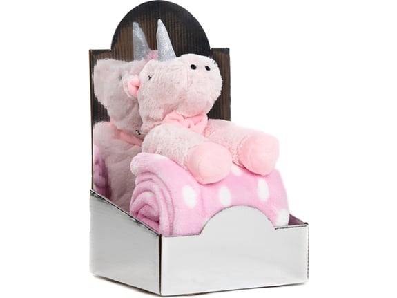 BBO Set igračka + ćebence B250217 Pink Unicorn