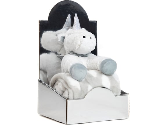 BBO Set igračka + ćebence B250217 Grey Unicorn