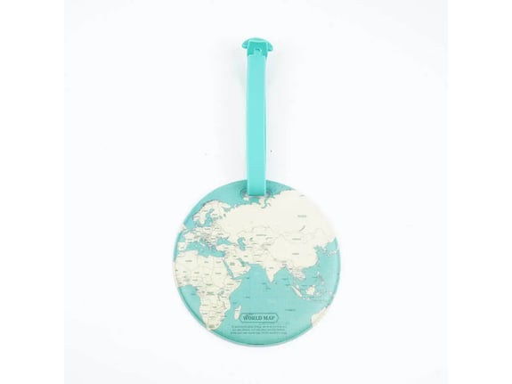 Shopito Tag za kofer okrugli Mapa sveta