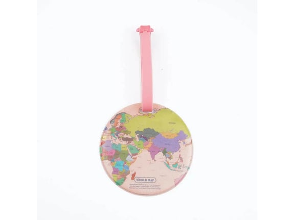 Shopito Tag za kofer okrugli Mapa sveta