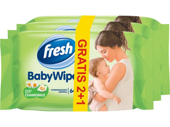 Fresh Vlažna maramica Baby kamilica 64/1 2+1