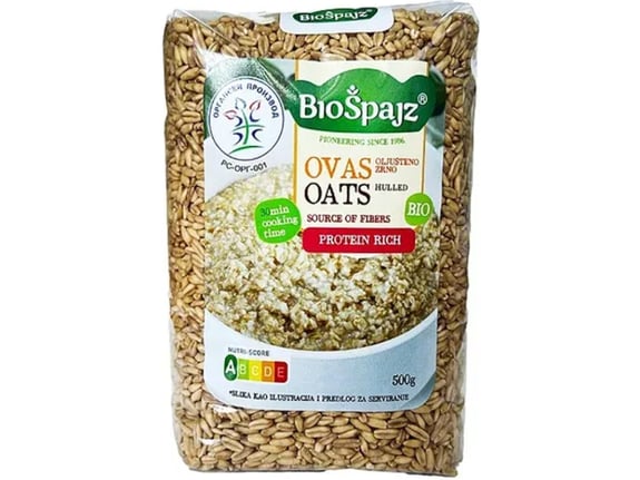 Bio Špajz Ovas oljušteni organic 450g