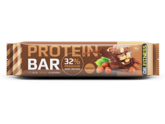 Dr Fitness Protein bar lešnik 30gr