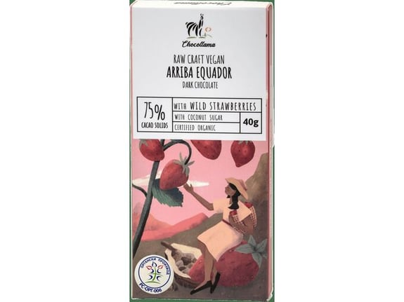 Chocollama Arriba jagoda org. 75%
