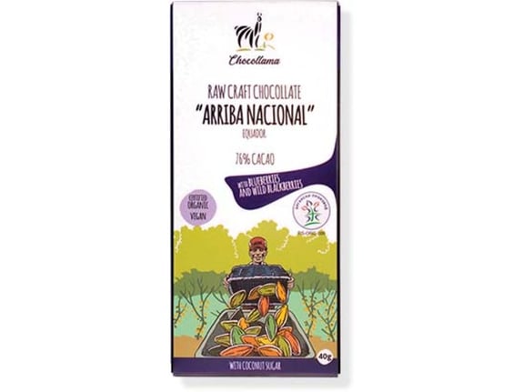 Chocollama Arriba borovnica 75% org.