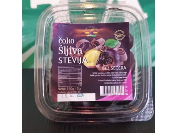 Simić Čoko šljiva stevia 150gr