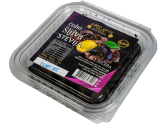 Simić Čokoladirana šljiva lešnik stevia 150gr