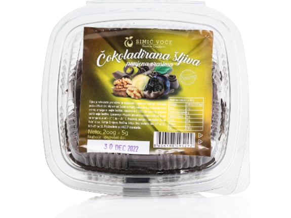 Simić Čokoladirana šljiva orah stevia 150gr