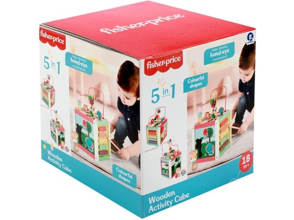 Fisher Price Drvena Activity kocka 5u1 72026A