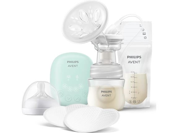 Avent Električna pumpica za izmazanje Essential 5xKesice za odlaganje mleka, 4xTuferi