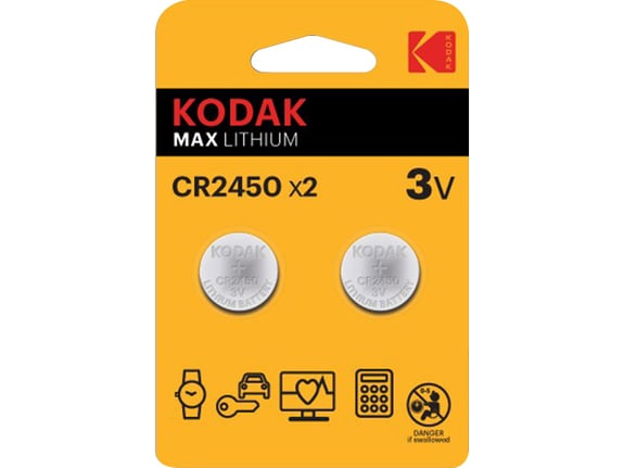 Kodak MAX lithium baterija CR2450, 2kom