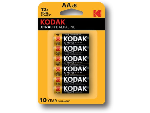Kodak Alkalne baterije EXtralife AA/6+6kom