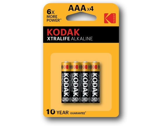 Kodak Alkalne baterije Xtralife AAA/4kom