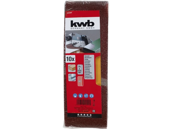 Kwb Trakasti brusni papir 75x533 GR40 10/1