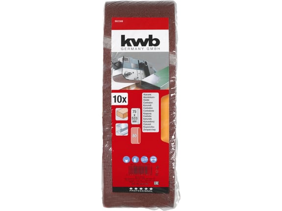 Kwb Trakasti brusni papir 75x533 GR80 10/1