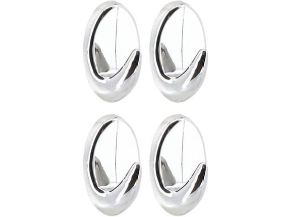 Tendance Set 4 kukice 3M plastična hrom 2,5x3,5x4cm