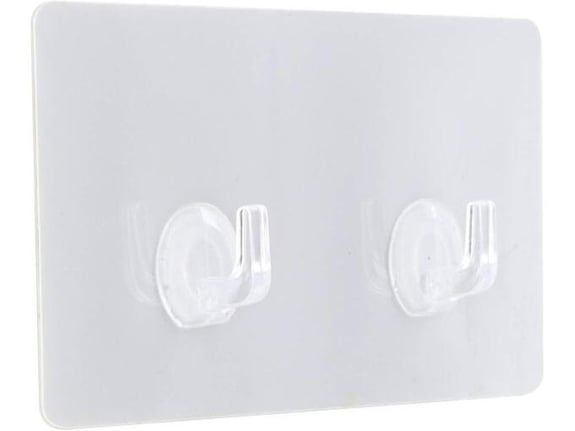 Tendance Dvostruka samolepljiva kukica PS/PVC 8x2x14,5cm