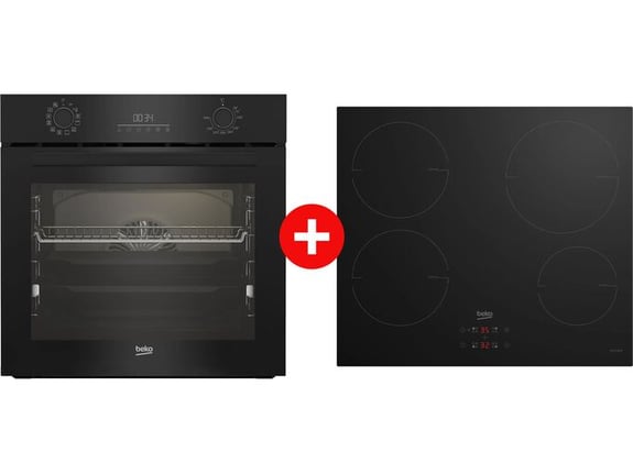 Beko Ugradna rerna BBIR17300BCS + Beko Ugradna indukciona ploča HII 64400 MT