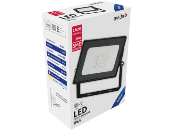 Avide Reflektor Slim LED SMD 1620lm 6K IP65 20W