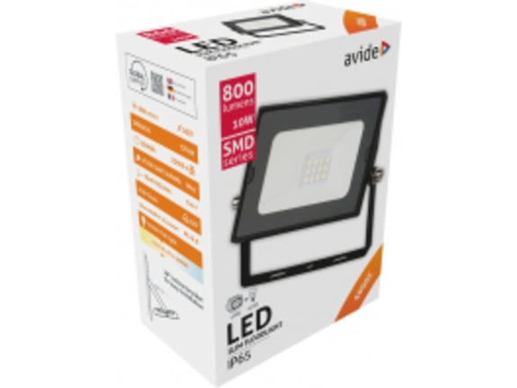 Avide Reflektor Slim LED SMD 800lm 4K IP65 10W