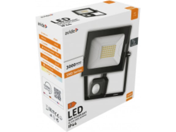 Avide Reflektor sa senzorom Slim PIR LED SMD 2250 lm 4K IP44 30W