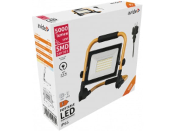 Avide Reflektor na postolju Slim LED SMD 5000lm 4K IP65 50W