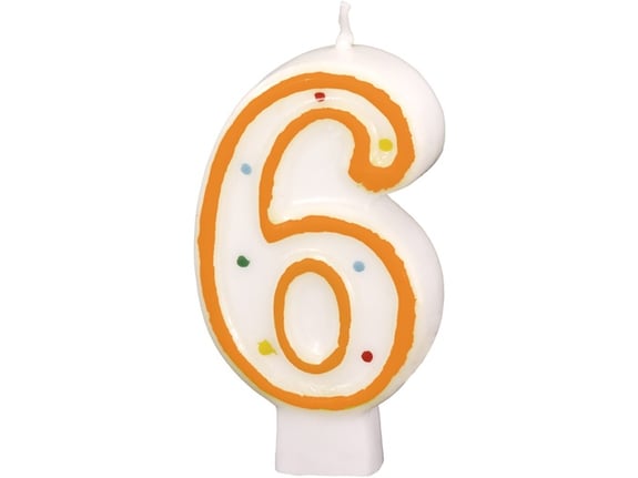 Amscan Svećica 6 7.3cm