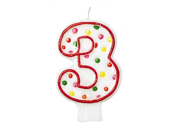 Amscan Svećica Polka 3