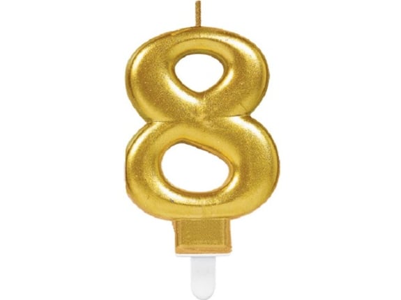 Amscan Svećica Sparkling 8