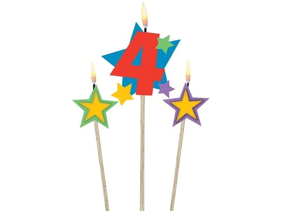 Amscan Svećice zvezdice 4