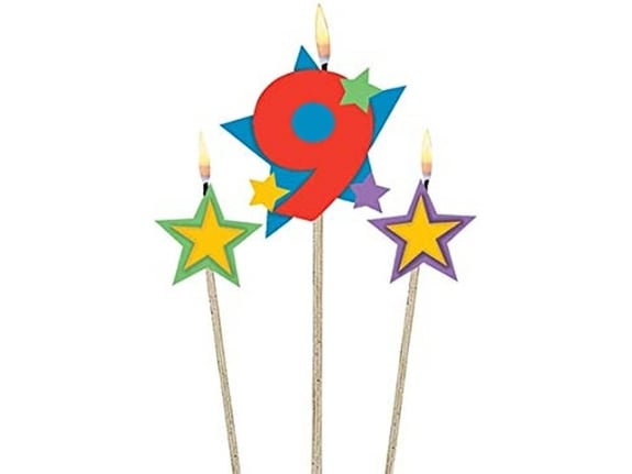 Amscan Svećice zvezdice 9