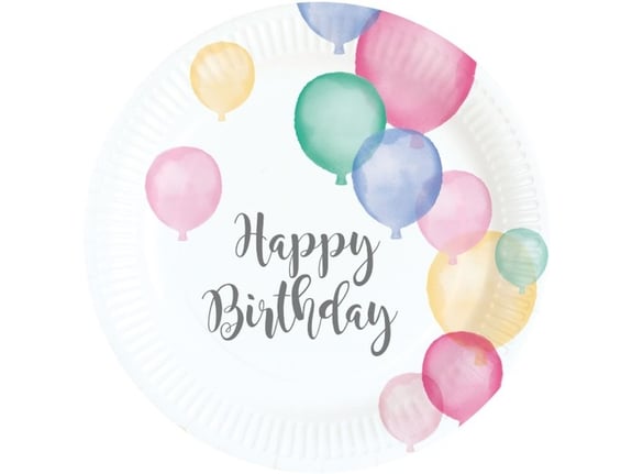 Amscan Tanjirići Happy BDay pastel 1/8