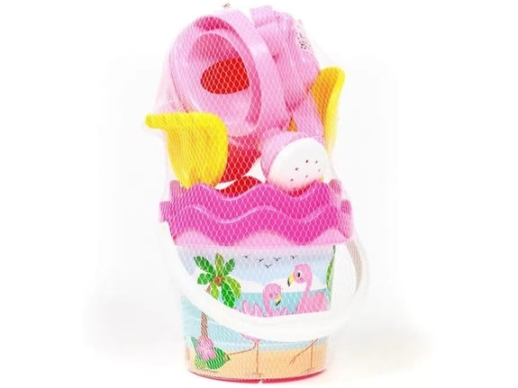 Androni Giocattoli Kofica za pesak set flamingos