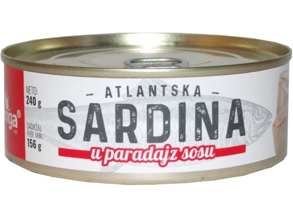 Banga Atlantska sardina u paradajz sosu 240g