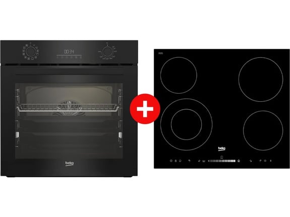 Beko Ugradna ploča Hic 64502 T + Beko Ugradna rerna BBIR17300BCS