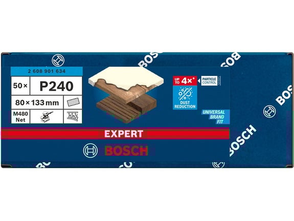 Bosch Brusna mreža 80x133mm P240 50/1 M480 Expert 2608901634