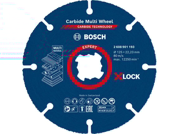 Bosch Rezna ploča Carbide Multi Wheel 125mm X-Lock Expert 2608901193