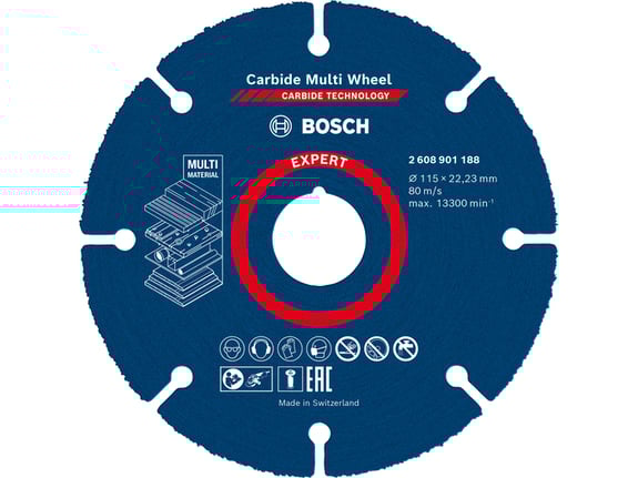 Bosch Rezna ploča Carbide Multi Wheel disk 115mm Expert 2608901188