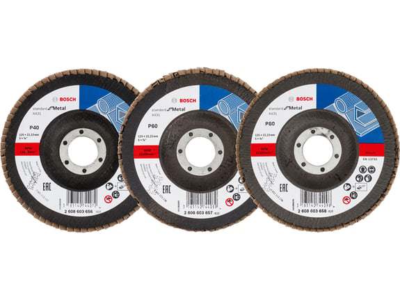 Bosch Mešani set flap disk 125 mm P40-P80 X431 061599764Y