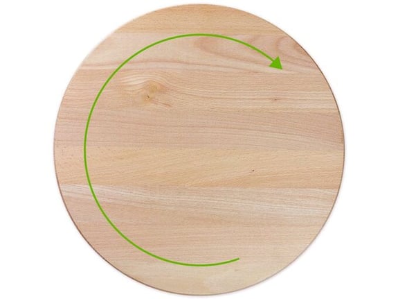 Brezawood Drvena daska za serviranje Fi35 okretna bukva