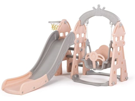 Chipolino Set tobogan, ljuljaška i koš 3u1