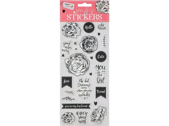 Craft sensation Samolepljivi stikeri od pene Afirmacije 52090