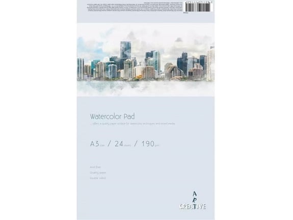 Creative Akvarel blok A3 24 lista 190g