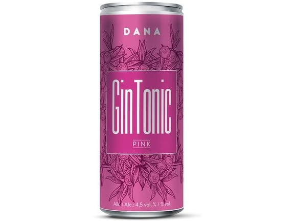 Dana Gin and tonic Pink limenka 0,33l