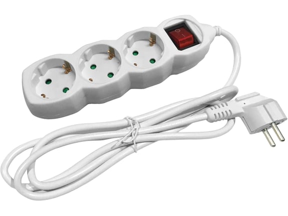 Entac Produžni kabl sa prekidačem trostruki 3m
